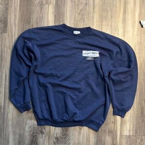 Halo Men's Crewneck Sweater in Navy Blue